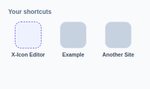 New tab shortcuts preview